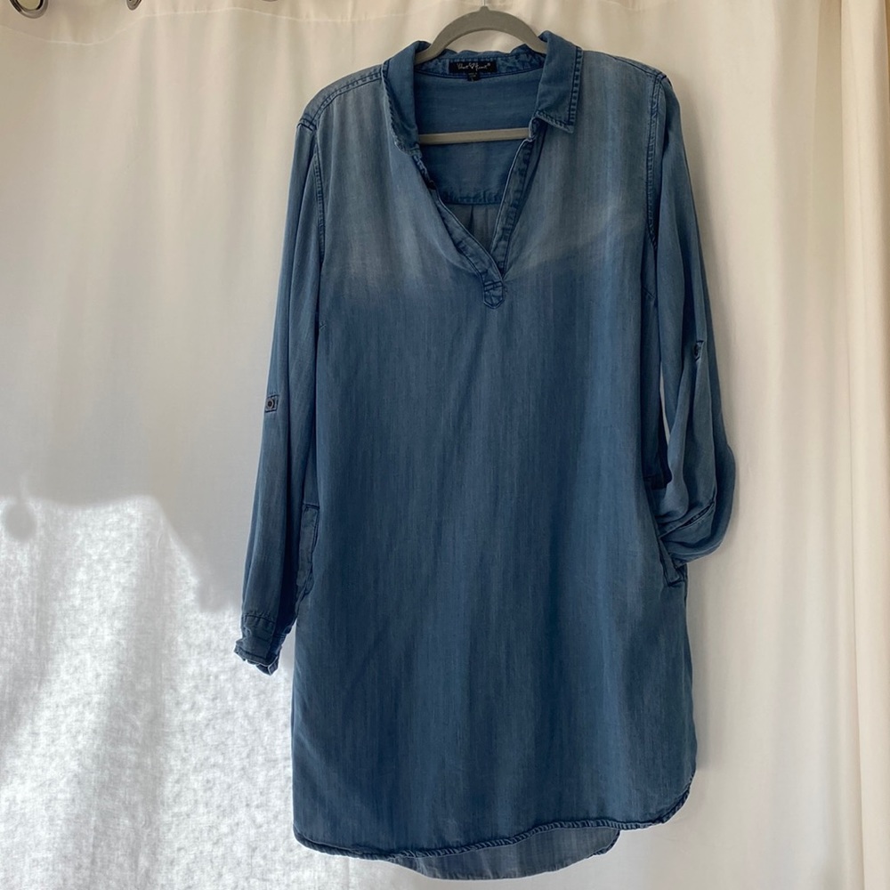 Denim dress with pockets, size L